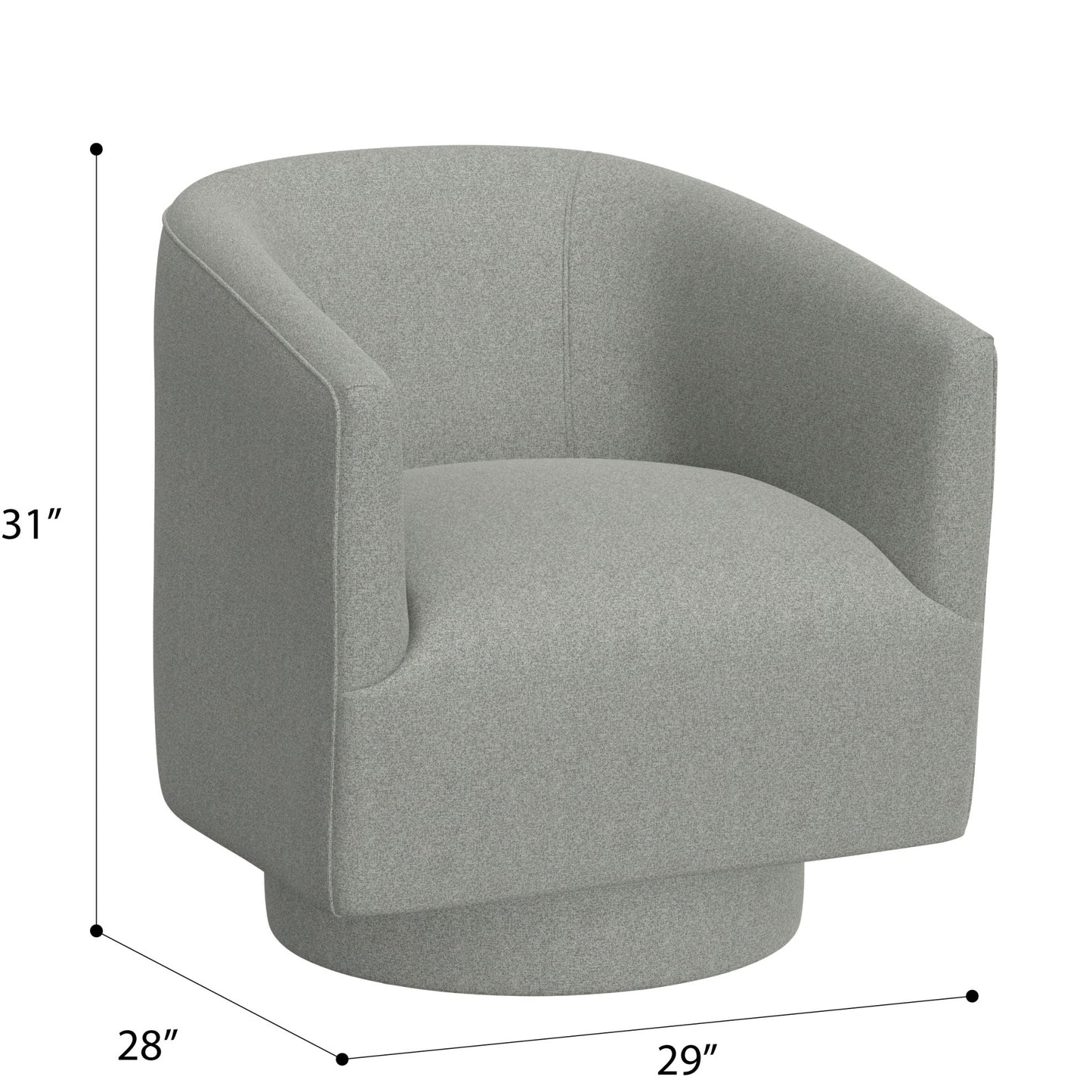 Accent Chair With Swivel Function Emerald Home