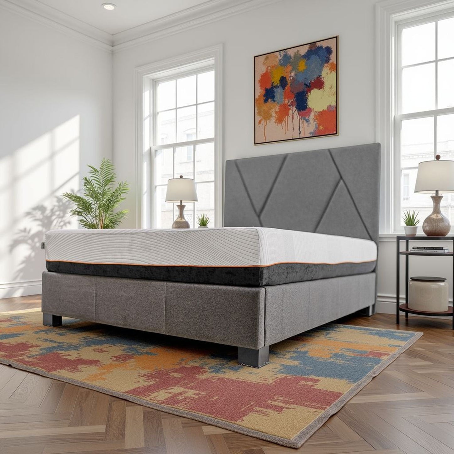 Regen - 10" Cooling Copper Infused Memory Foam Mattress Remedy Sleep