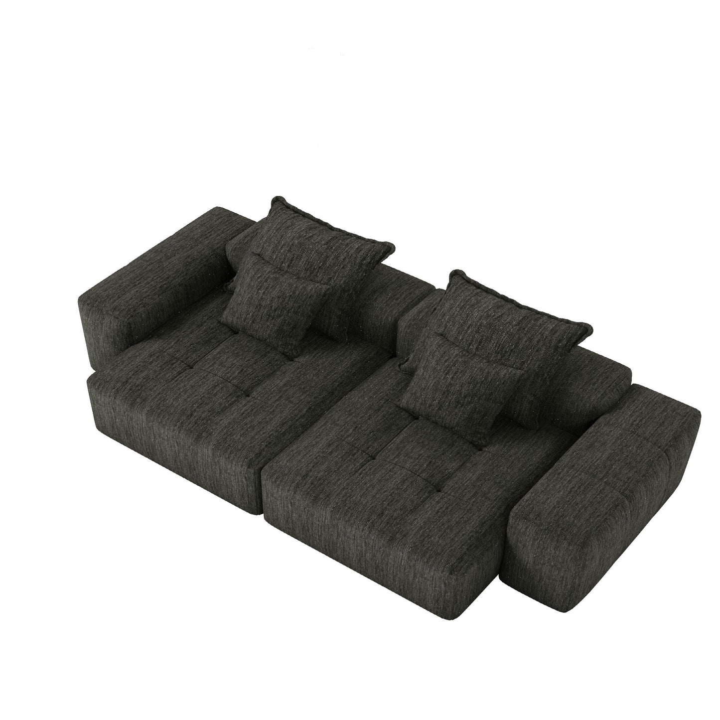 Modern Oversized Diy Combination Modular Sectional Sofa With Pillows Home Essentials