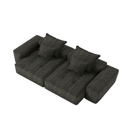 Modern Oversized Diy Combination Modular Sectional Sofa With Pillows Home Essentials