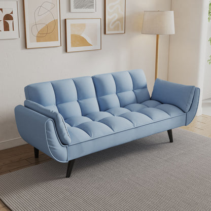 Sofa Soft Two Armrests Throw Pillow Pillow Comfortable Fit Apartment Bedroom Small Space Home Essentials