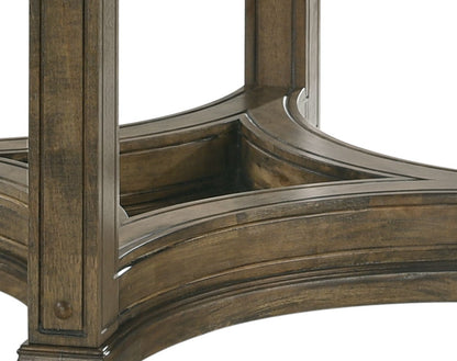 Parfield - Weathered Round Dining Table - Oak Acme