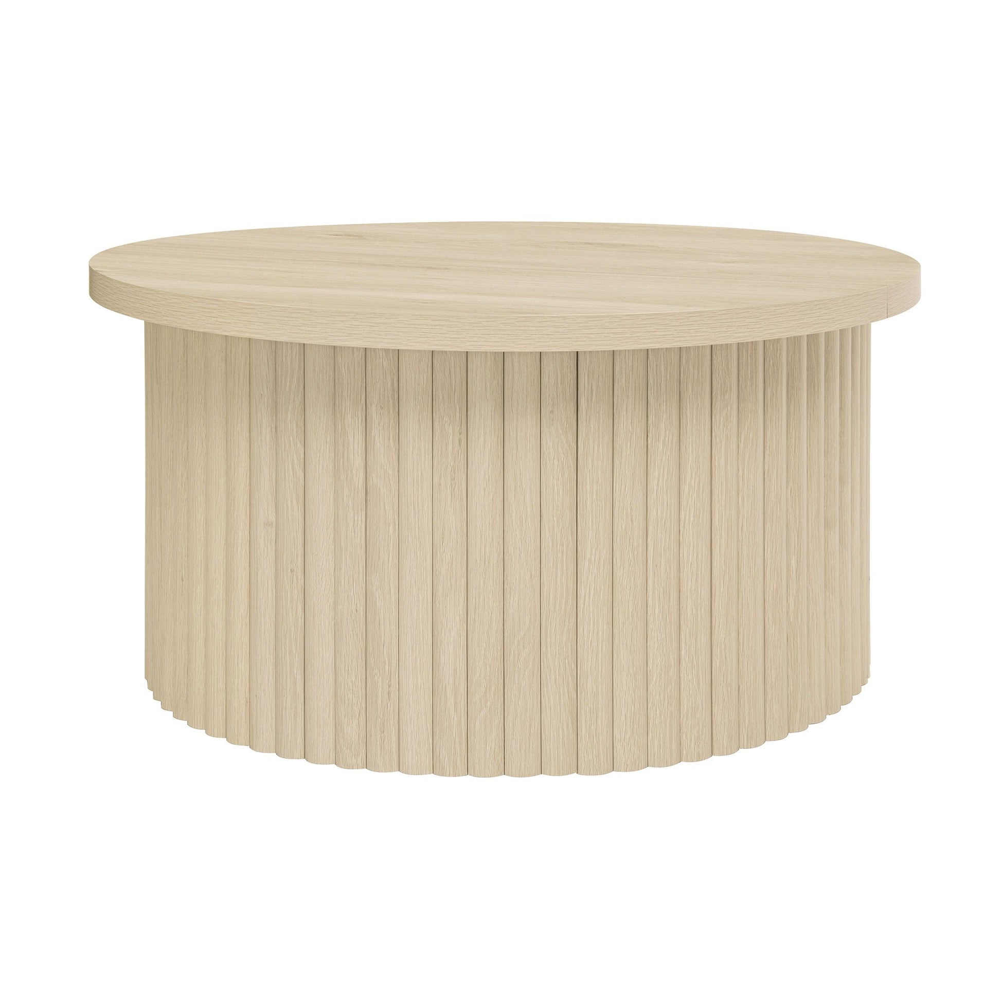 Coffee Table, Round Coffee Table, Modern Side Tables Accent End Table For Living Room, Apartment - Natural Home Essentials