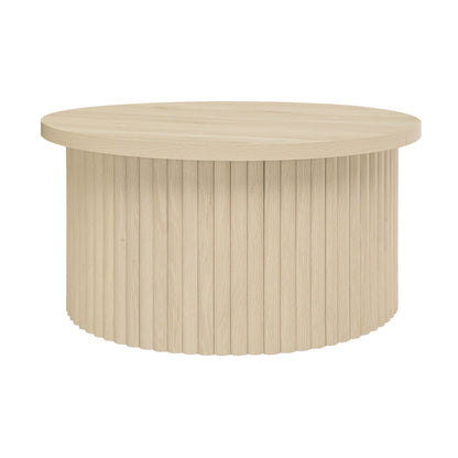 Coffee Table, Round Coffee Table, Modern Side Tables Accent End Table For Living Room, Apartment - Natural Home Essentials