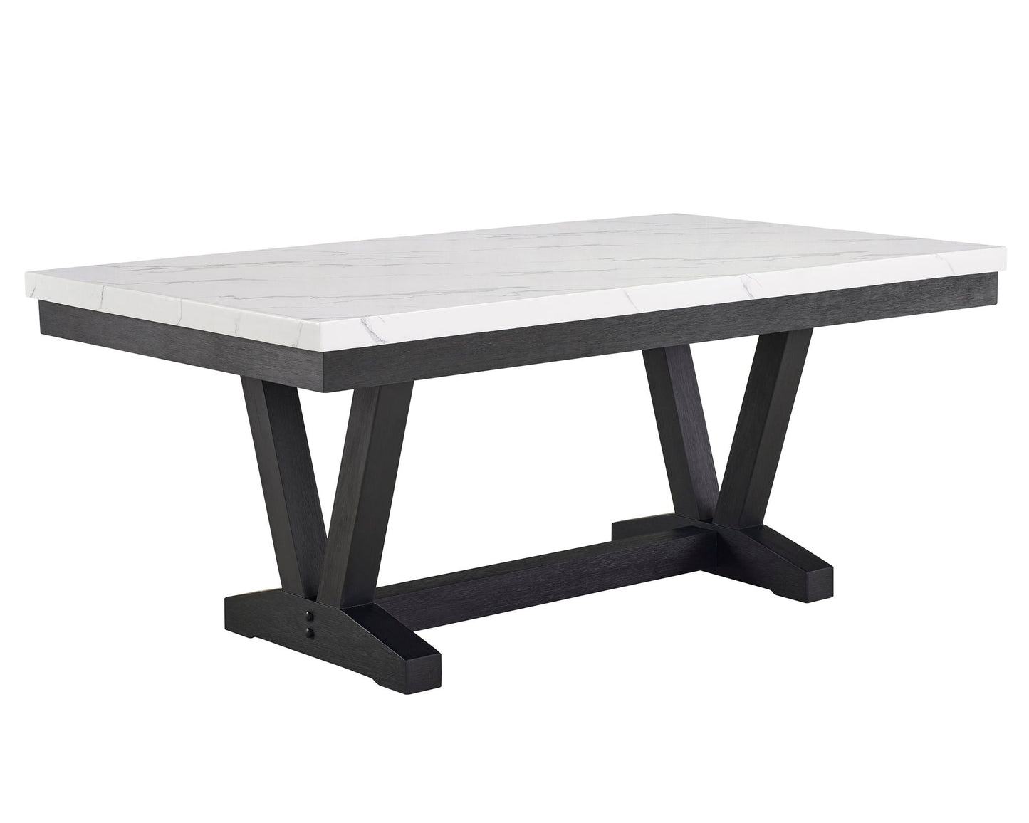 Vance - Dining Room Set - Charcoal / Dove Crown Mark