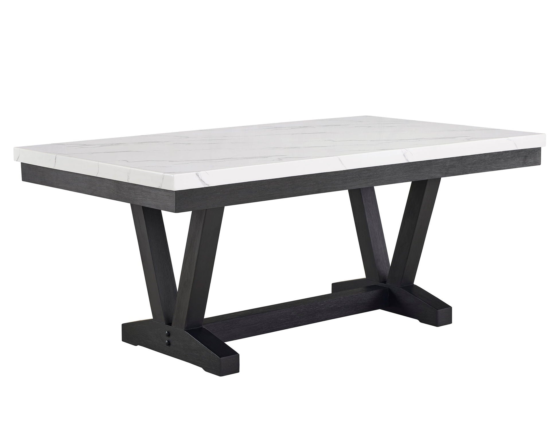 Vance - Dining Room Set - Charcoal / Dove Crown Mark