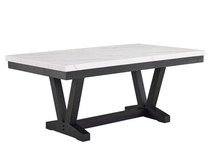 Vance - Dining Room Set - Charcoal / Dove Crown Mark