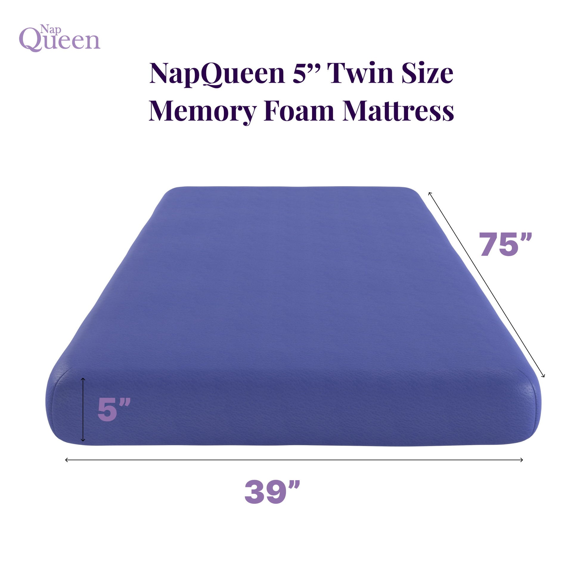 5" Memory Foam Mattress With Responsive Support And Breathable Cover Daily Nest
