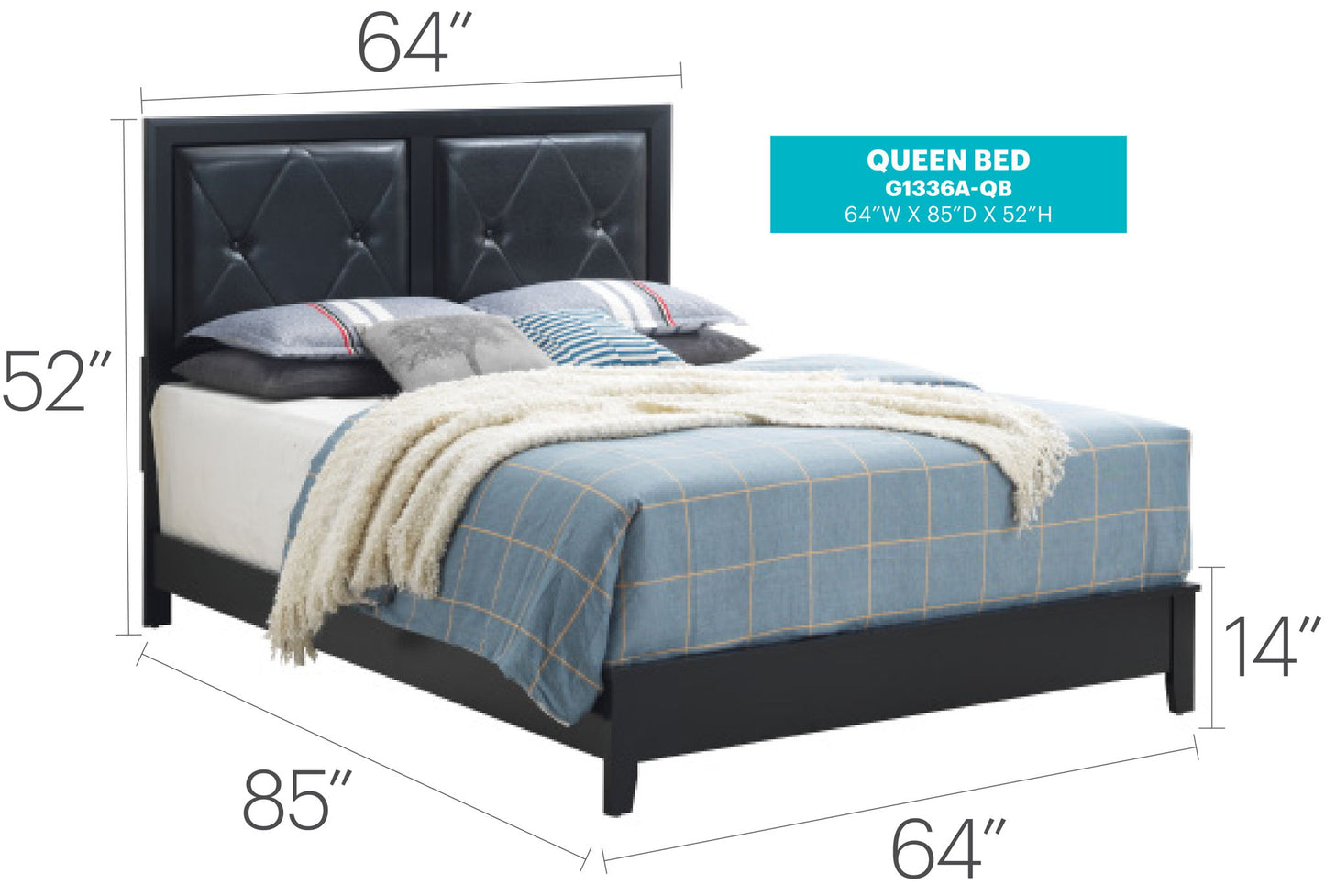 Padded Headboard Bed Glory Furniture