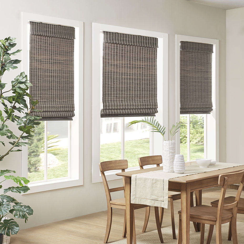 Eastfield - 33" Light Filtering Roman Shade - Gray Ash