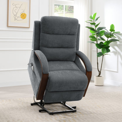 Kayla - Power Recliner With Lift & Heating & Massage (Zero Gravity) - Gray Acme