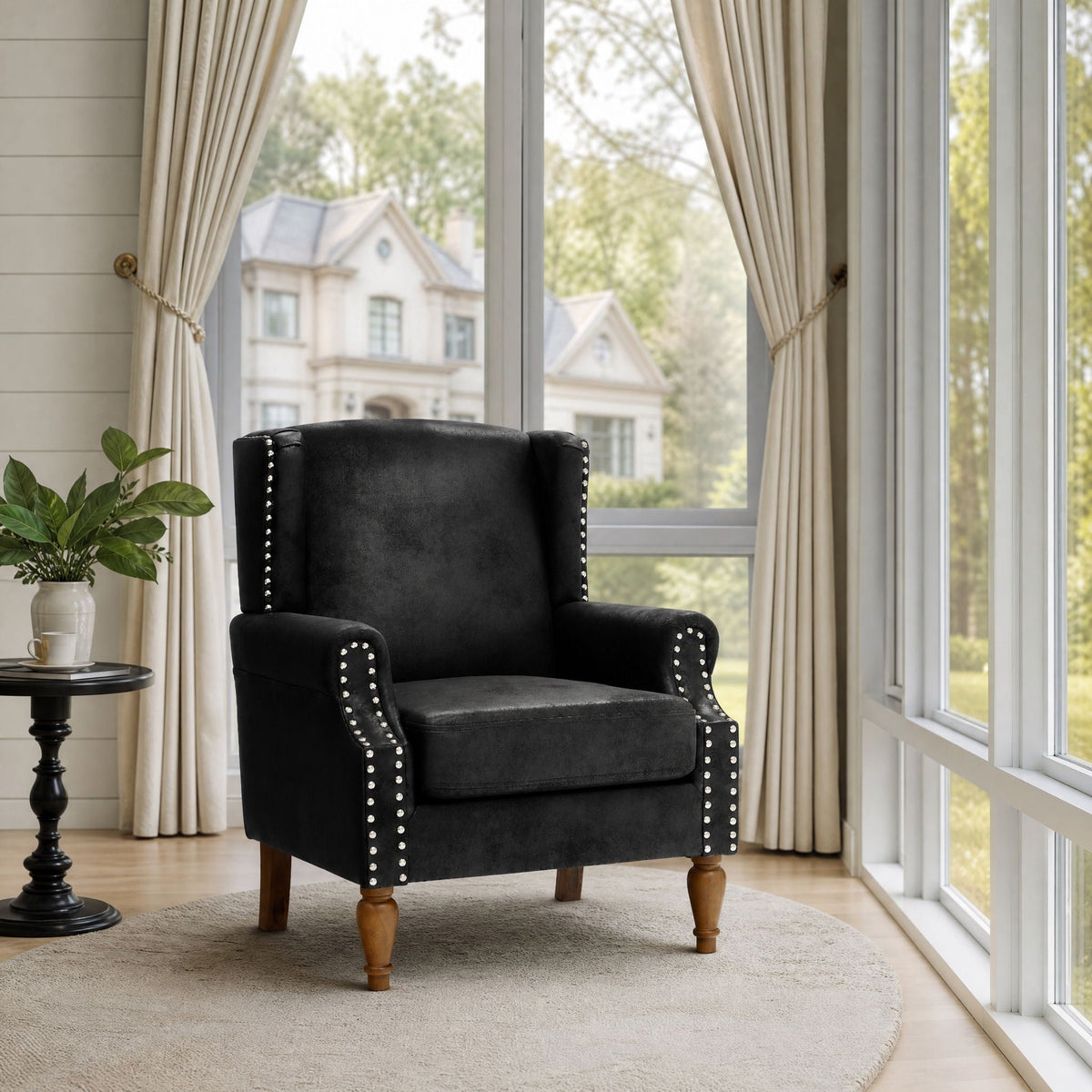 Decorative Chair With Stud Detailing Home Essentials