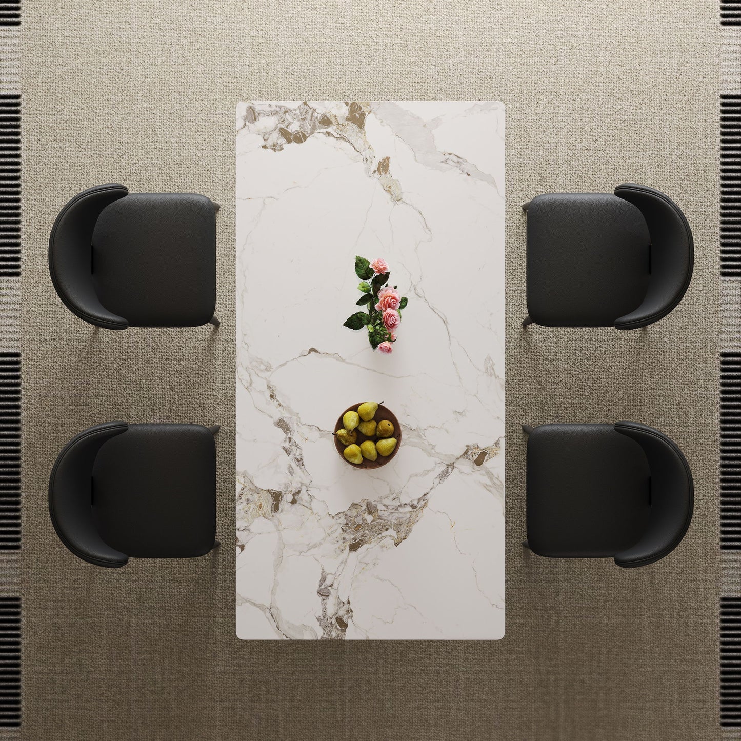 Modern Rectangular Dining Table For 6 With Chairs Home Essentials