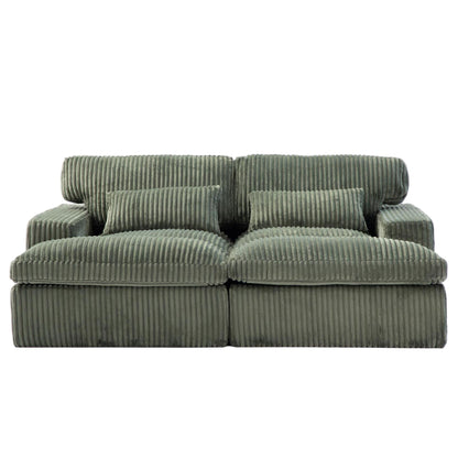 Double Chaise Lounge Chair, Oversized Upholstered Sleeper Cloud Couch Home Essentials