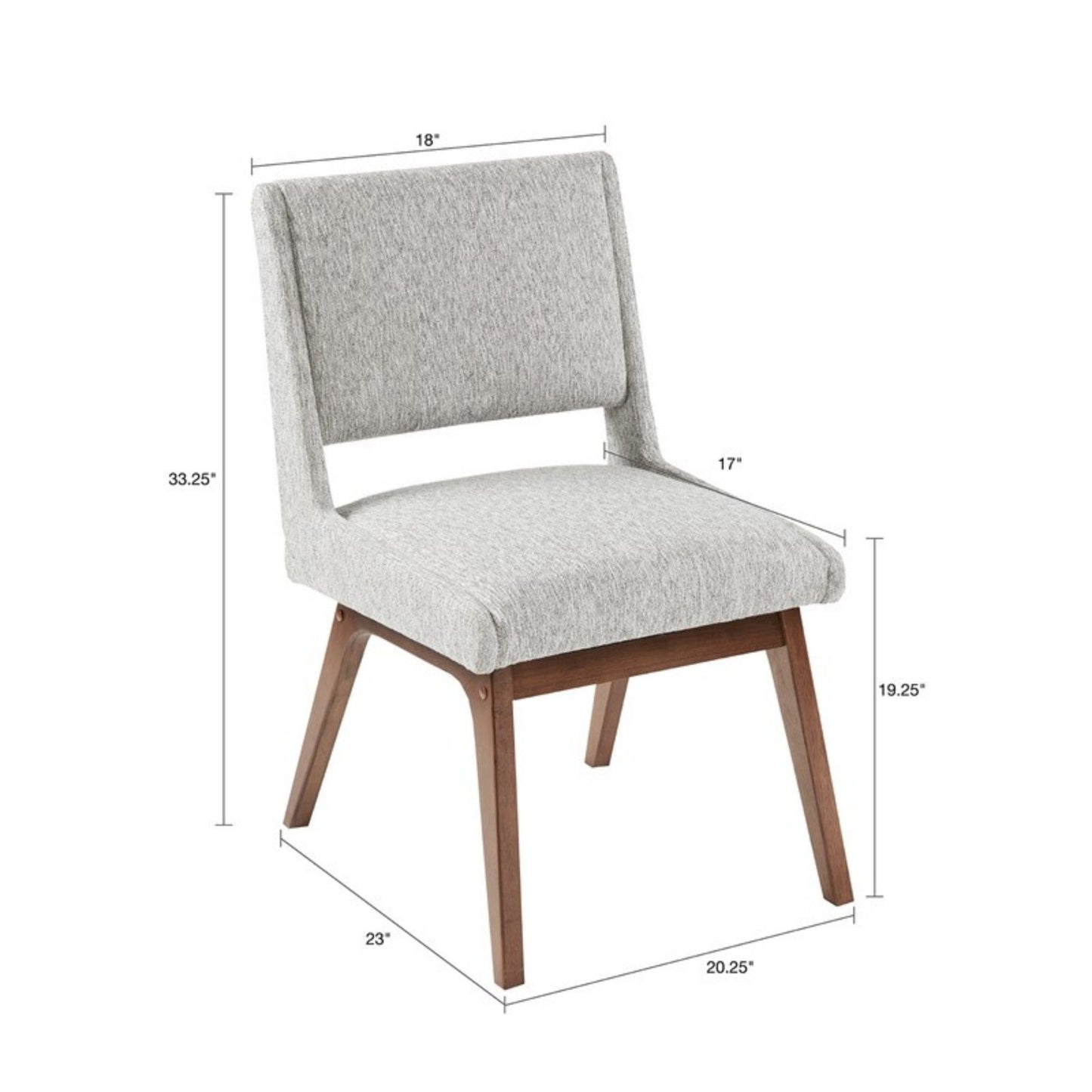 Boomerang - Dining Side Chair With Upholstered Cushions (Set of 2) - Light Gray JLA
