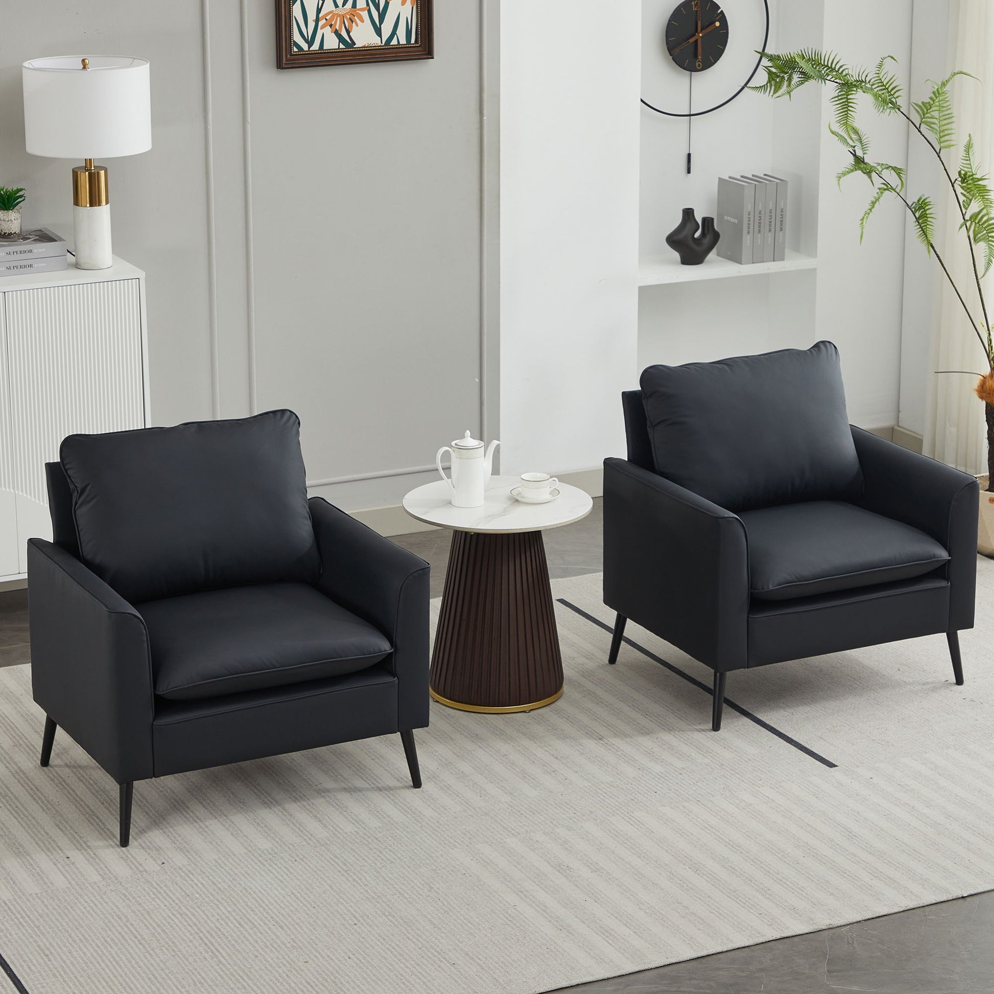 Nordic Retro Light Luxury Upholstered Sofa Chair Home Essentials