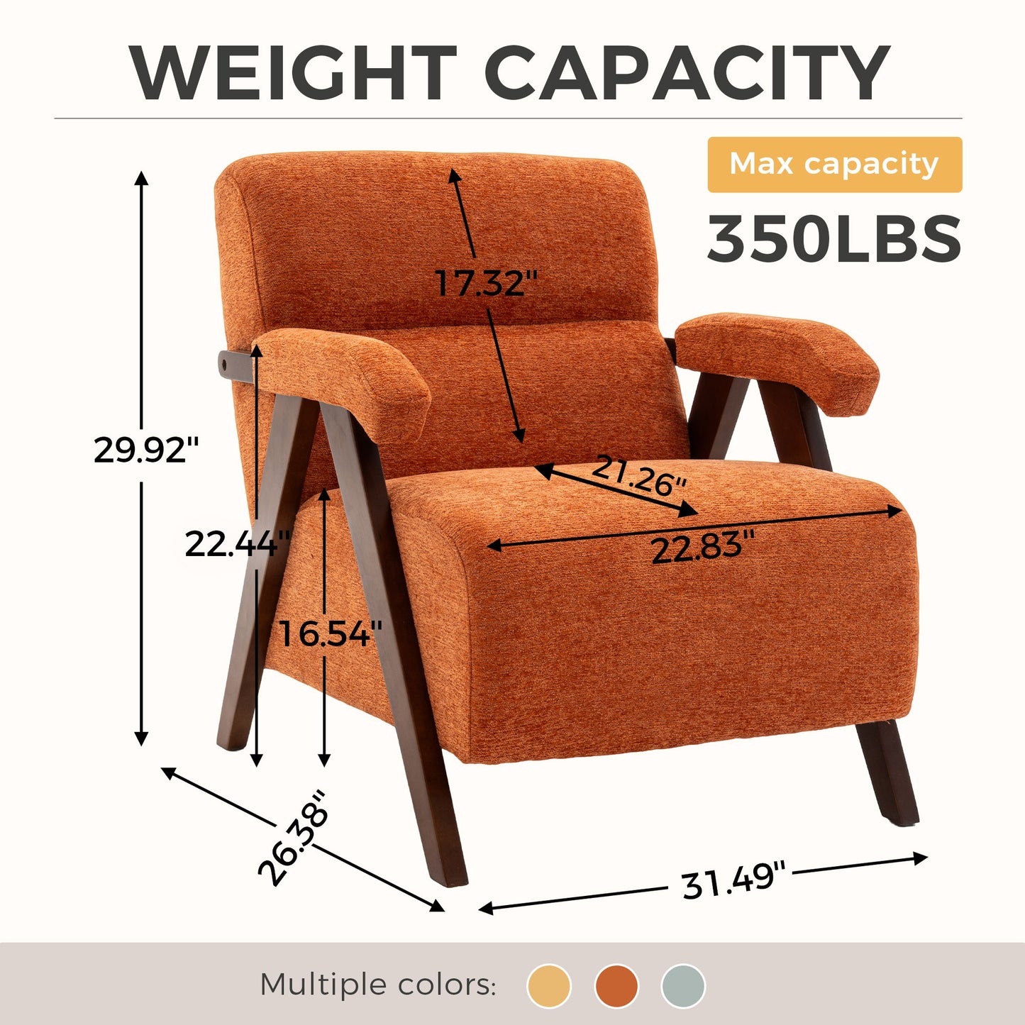 Modern Accent Chair With Tufted Armchair For Reading Room Home Essentials