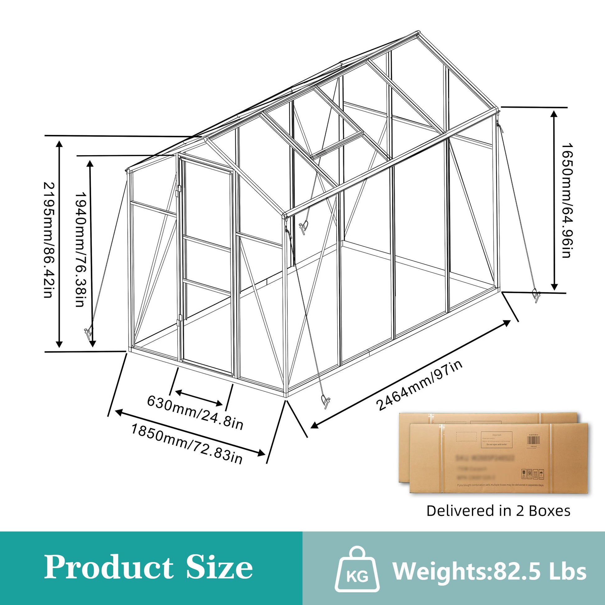 Gain Height Windproof Greenhouse With Raised Base Daily Nest