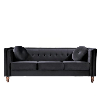 Chesterfield Sofa With Square Arms For Living Room US Pride