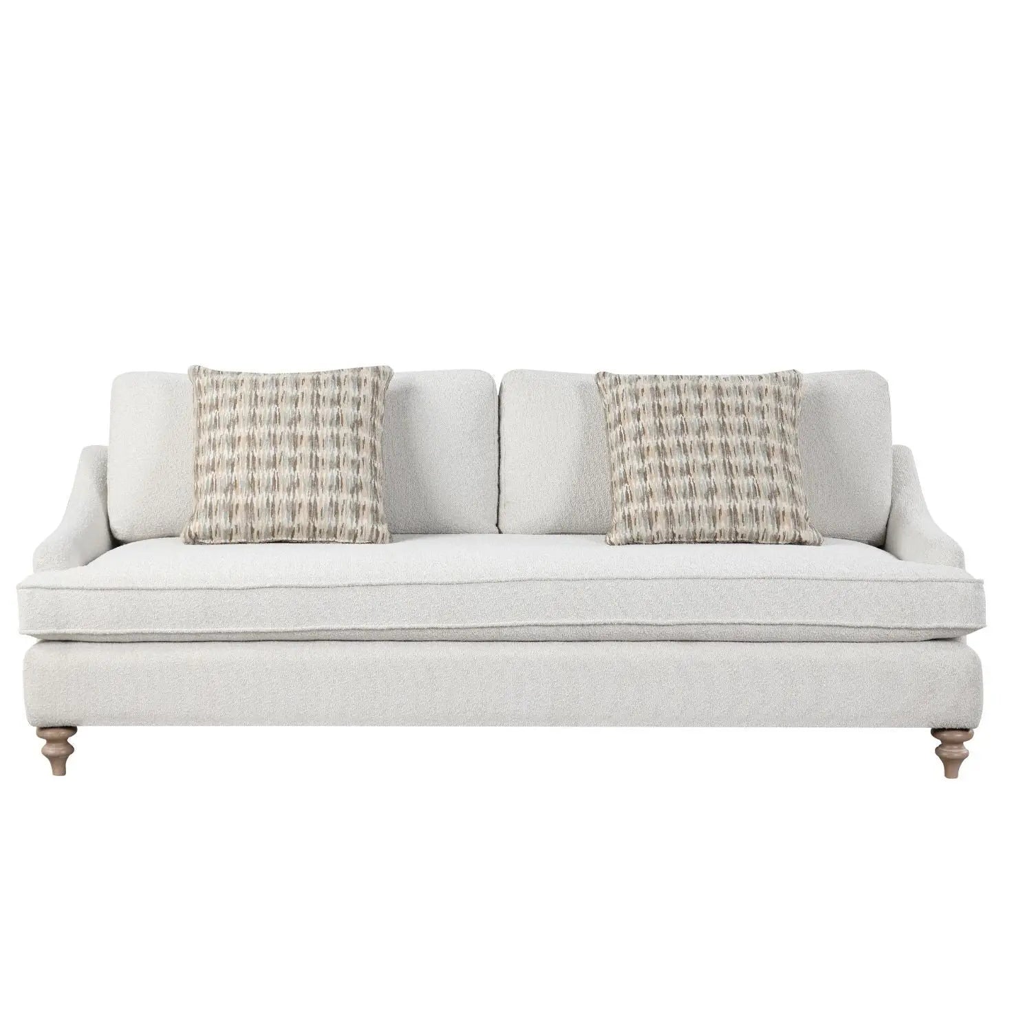 Sofa Single Reverable Cushion With 2 Pillows - Off White Bernards Furniture