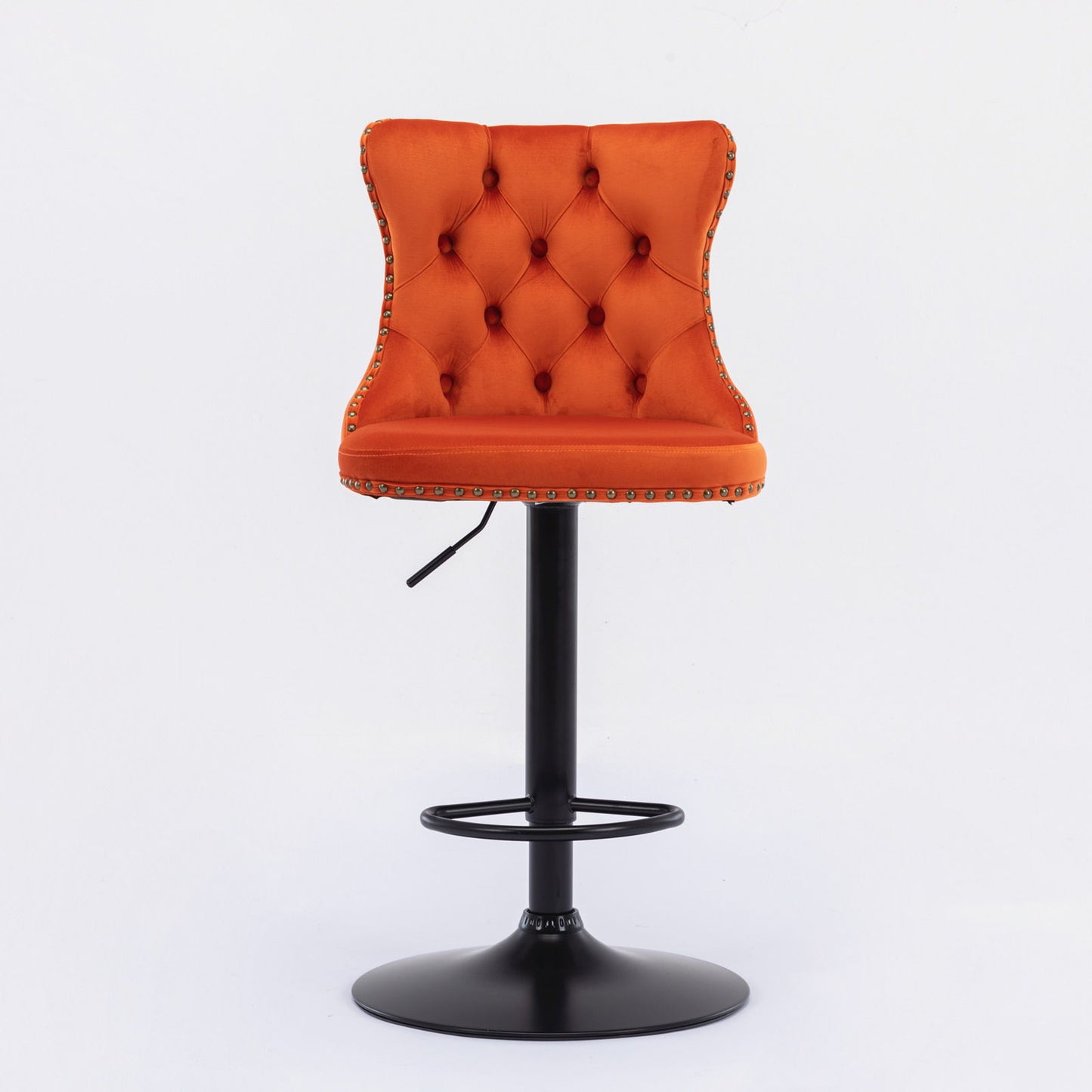Swivel Velvet Barstools Adjusatble Seat Height, Modern Upholstered Bar Stools With Backs Comfortable Tufted For Home Pub And Kitchen Island (Set of 2) Home Essentials