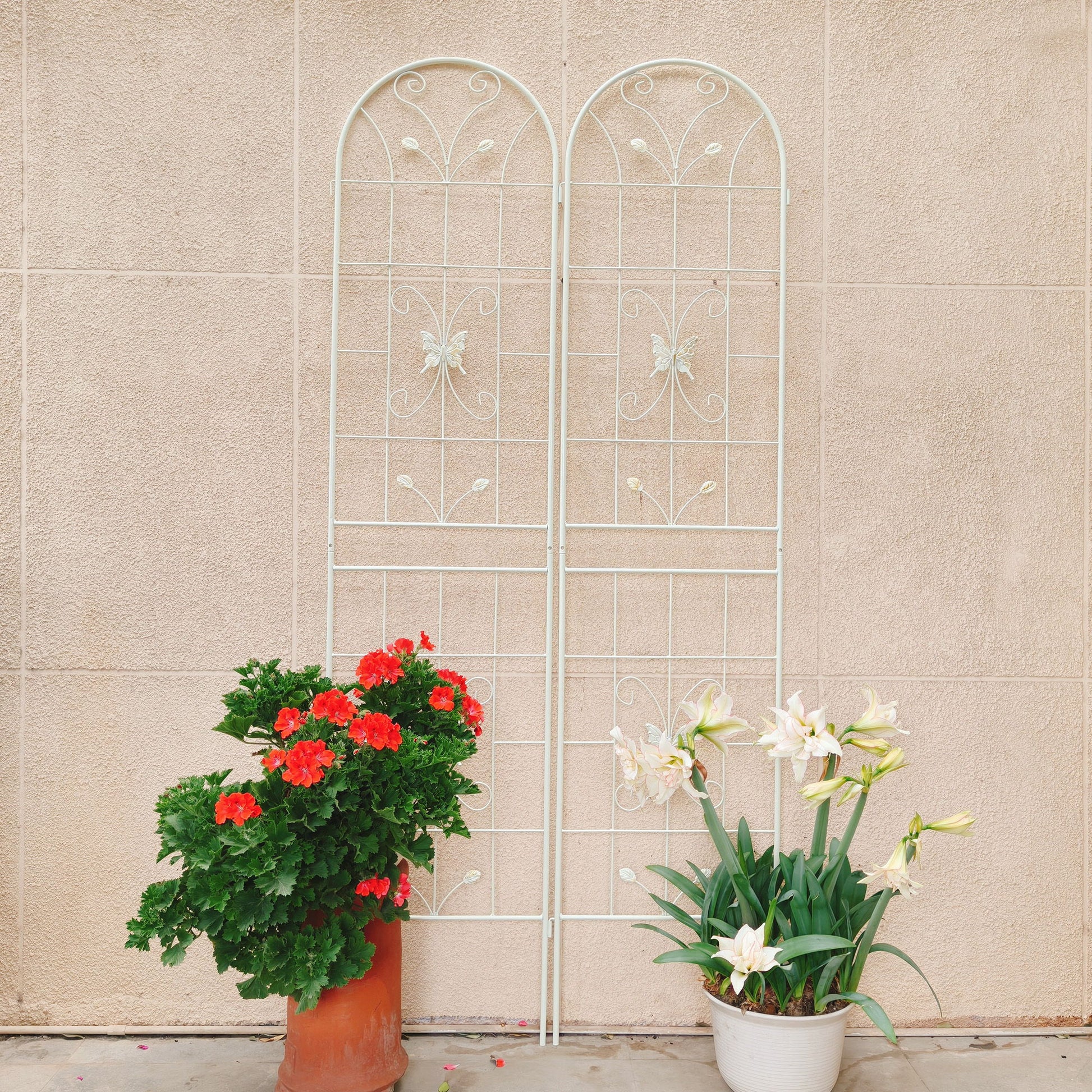 Garden Metal Trellis Rustproof Trellis For Climbing Plants Outdoor Flower Support Daily Nest