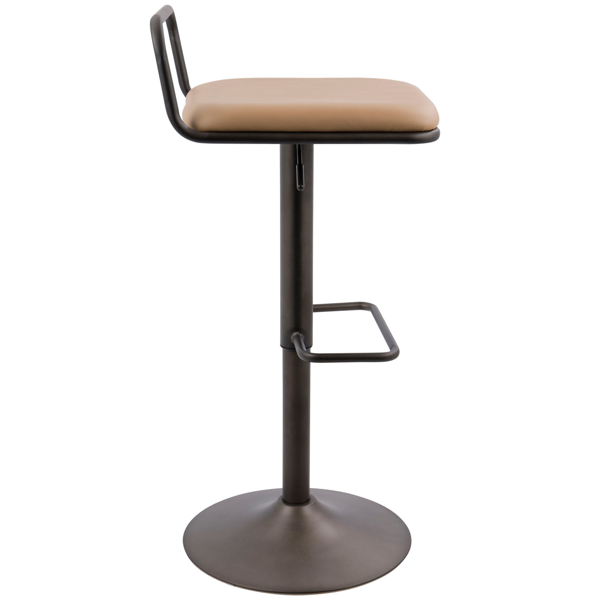 Beta - Industrial Barstool (Set of 2) - Camel Lumi Source