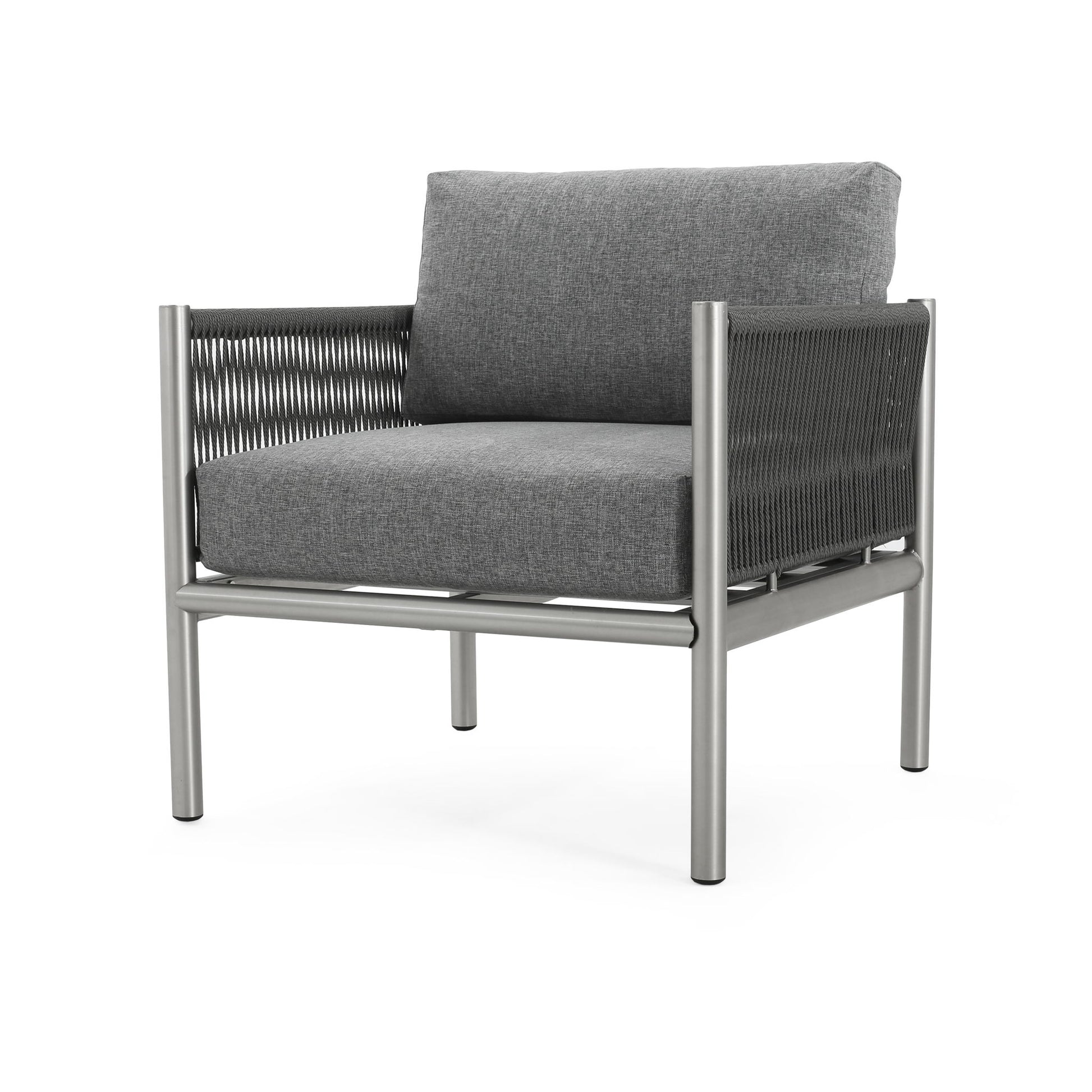 Hargrove - Club Chair - Silver / Gray Noble House