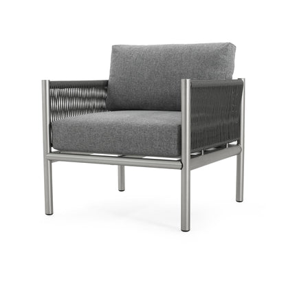 Hargrove - Club Chair - Silver / Gray Noble House