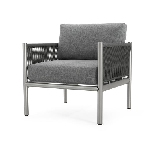 Hargrove - Club Chair - Silver / Gray Noble House
