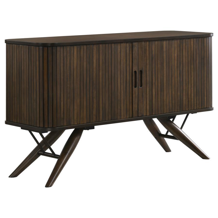 Wes - 2 Door Sideboard Buffet Storage Cabinet - Dark Walnut