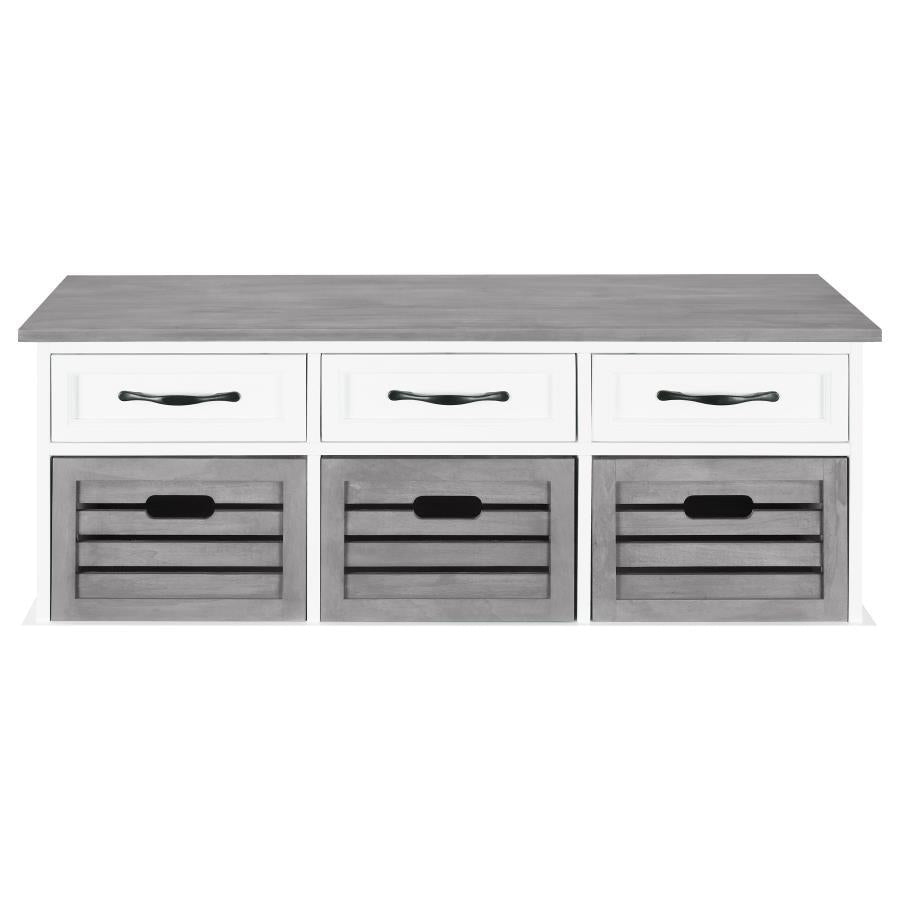 Alma - 3-Drawer Storage Bench CoasterEssence