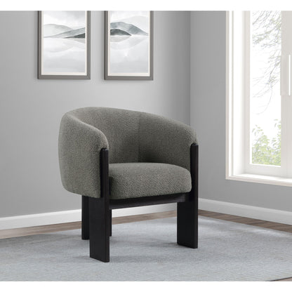 Maciel - Upholstered Barrel Back Accent Chair - Mushroom Furniture Max