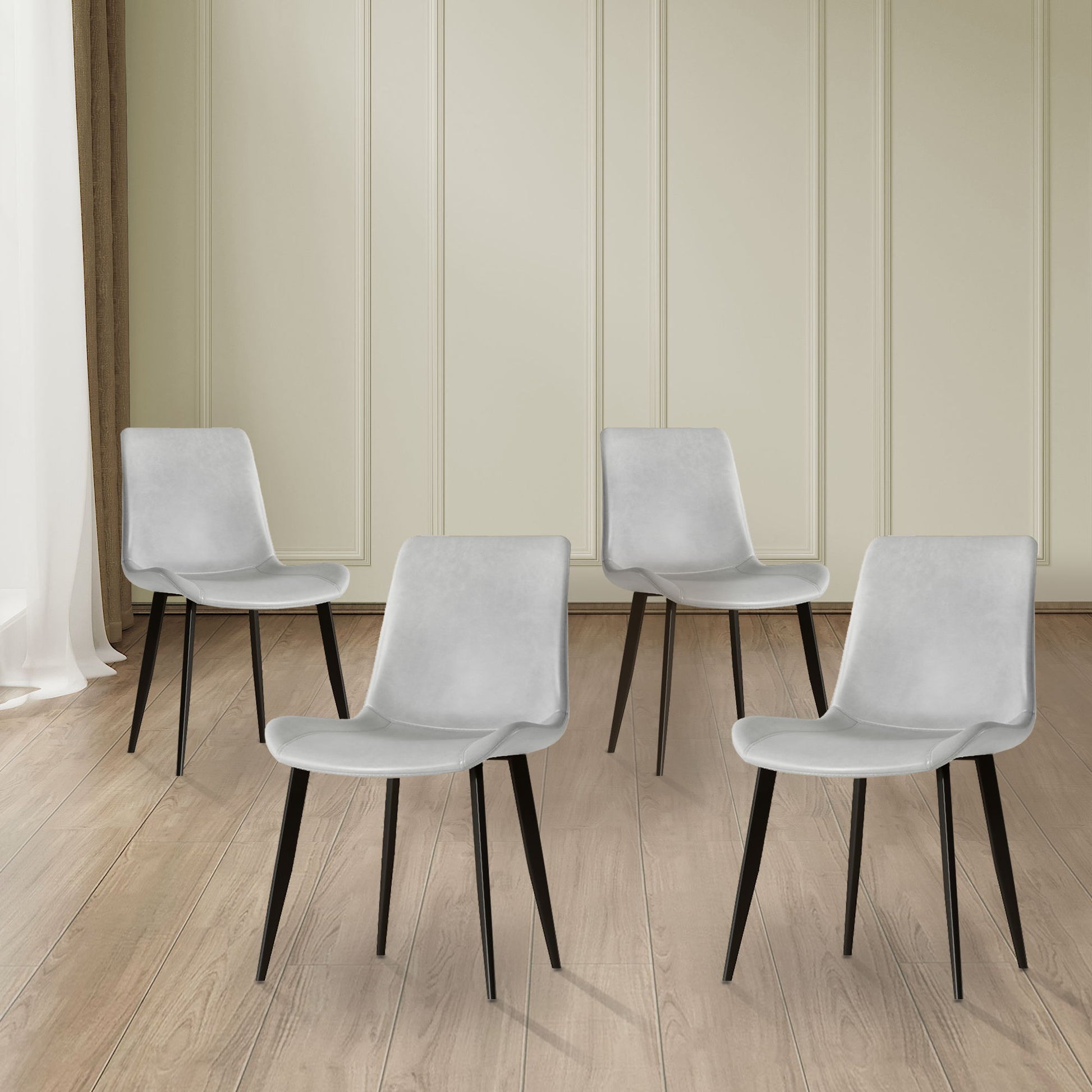 Modern Dining Chair With Carbon Steel Legs Home Essentials