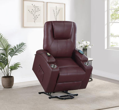 Armstrong - Upholstered Power Lift Massage Recliner Coaster Fine Furniture