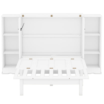 Murphy Bed With Shelves, Drawers And USB Ports DreamHaus