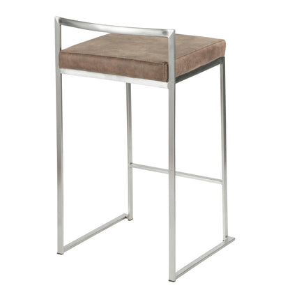 Fuji - Contemporary Elegant Stackable Counter Stool Set Lumi Source