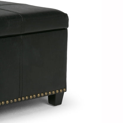 Kingsley - Upholstered Large Storage Ottoman Simpli-Home