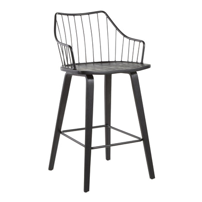 Winston - Farmhouse Counter Stool Lumi Source