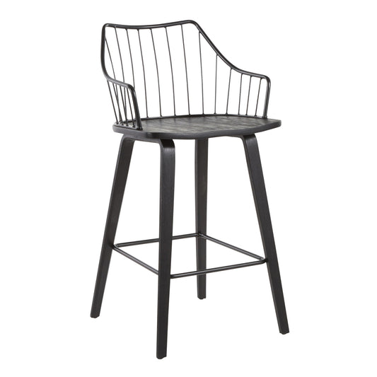 Winston - Farmhouse Counter Stool Lumi Source