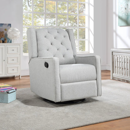 Milah - Gliding Swivel Recliner Tufted Suite Bebe