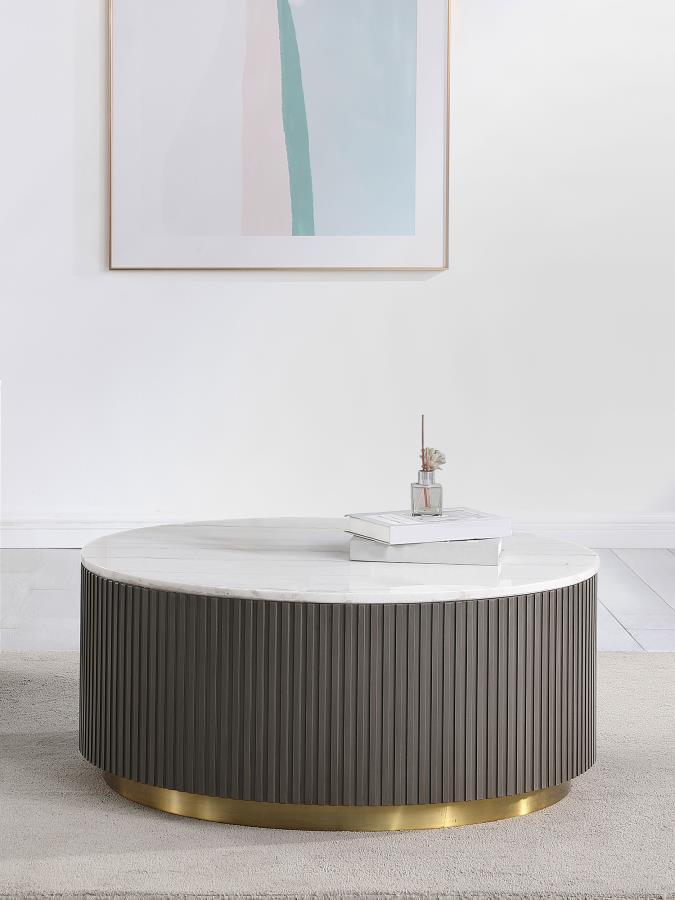 Jason - Round Marble Top Table CoasterEveryday