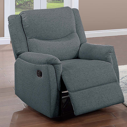 Manual Recliner With Upholstered Seat And Backrest Supportive Headrest Home Essentials