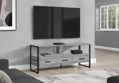 TV Stand, Console, Media Entertainment Center, Storage Drawers, Modern 8th Street