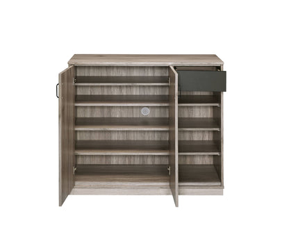 Toski - Shoe Cabinet - Rustic Gray Oak Acme