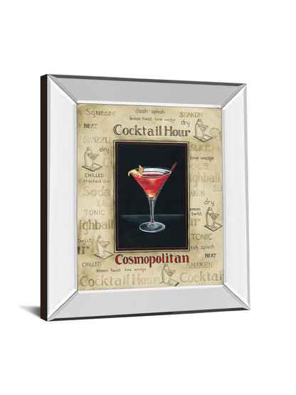 Cosmopolitan By Gregory Gorham - Mirror Framed Print Wall Art - Red