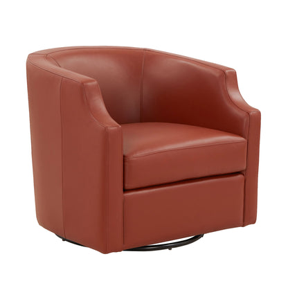 Emmett - Swivel Glider Barrel Chair With Clip Arm Design Ridgecrest Home