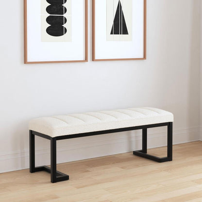 Mesa - Boucle Upholstered Tufted Accent Bench Coaster Fine Furniture