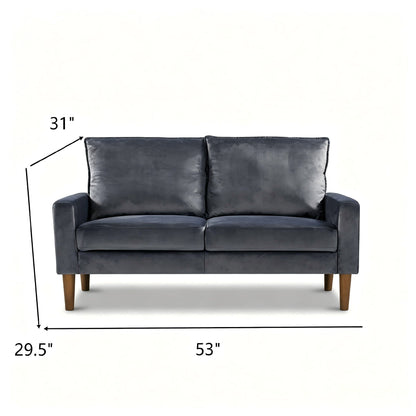 Upholstered Loveseat Sofa, 2 Seater Couch For Living Room Apartment US Pride