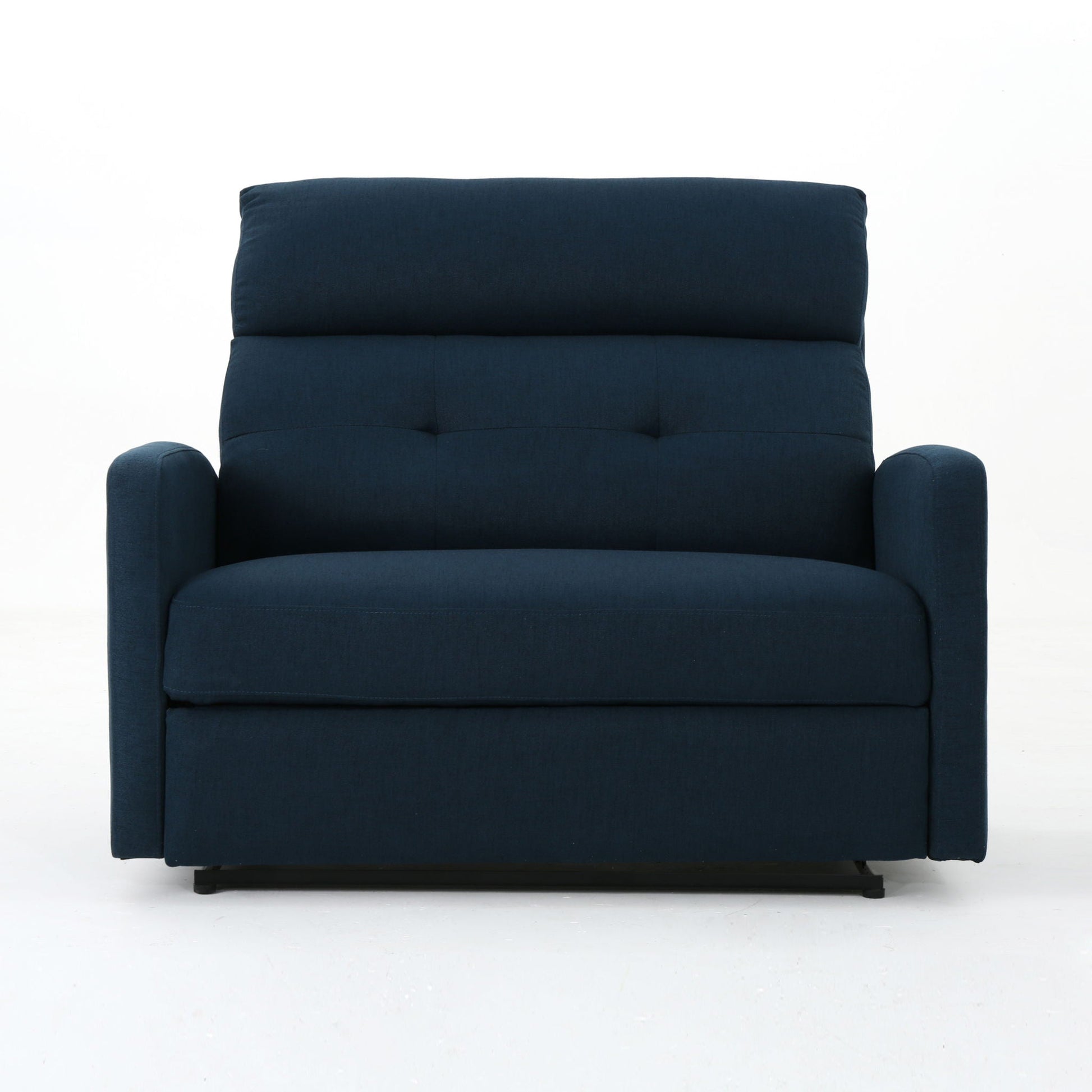 Alma - Contemporary Upholstered Loveseat Recliner Noble House